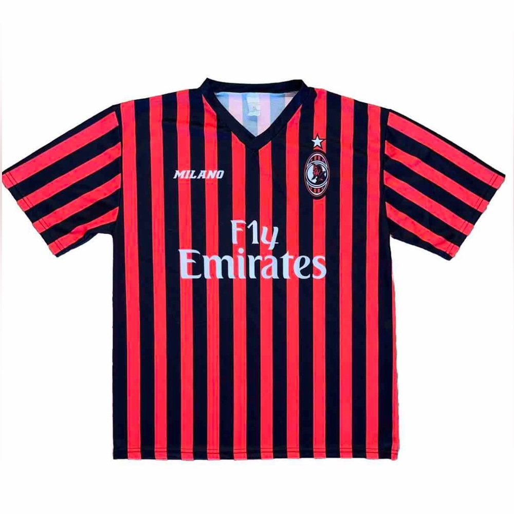 ❌SOLD❌ AC Milan 1990’s Krzysztof Piatek #19 Fly Emirates Soccer Kit Jersey XL